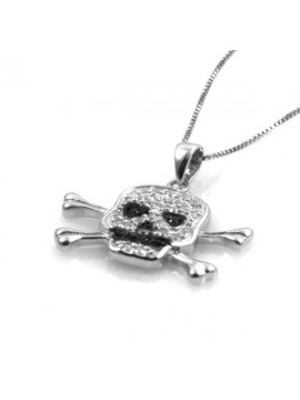 Collana con simbolo morte in argento 925
