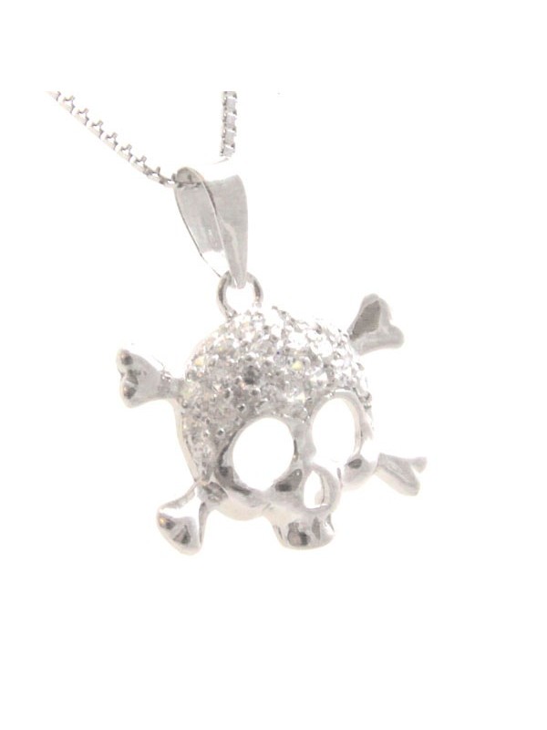 Collana con simbolo morte in argento 925