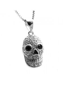 Collana con teschio in argento 925