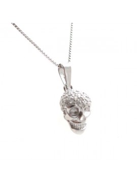 Collana con teschio in argento 925