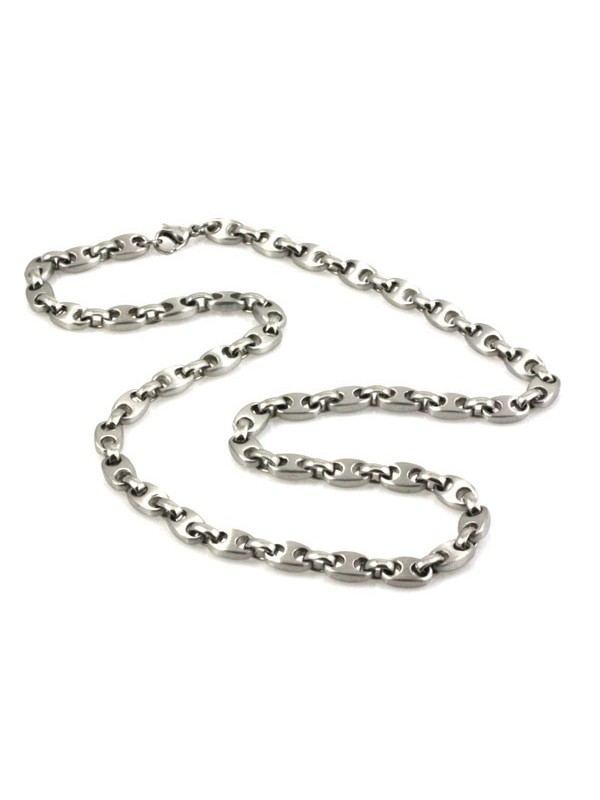 Collana uomo in acciaio maglia marinara
