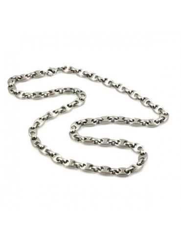 Collana uomo in acciaio maglia marinara