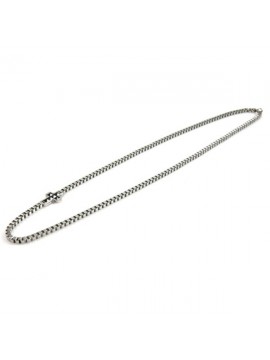 Collana uomo in acciaio con croce