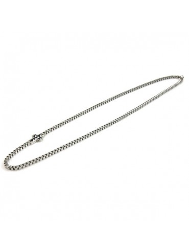 Collana uomo in acciaio con croce