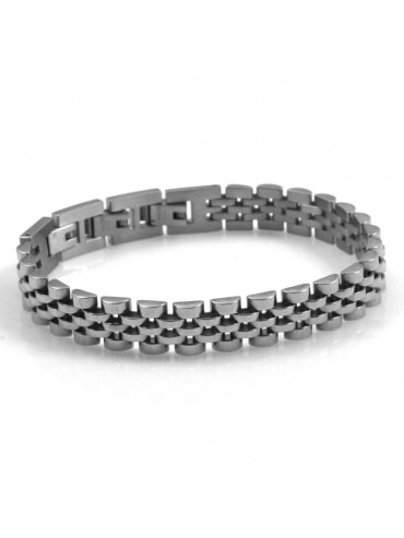 bracciale uomo in acciaio maglia jiubilee