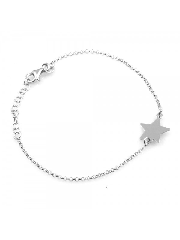 bracciale donna con ciondolo stella o stellina in argento 925