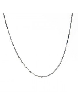 Collana acciaio maglia barrette tipo chimento