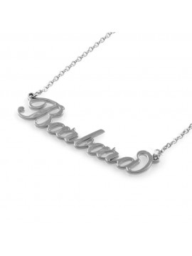collana con nome Barbara in acciaio da donna