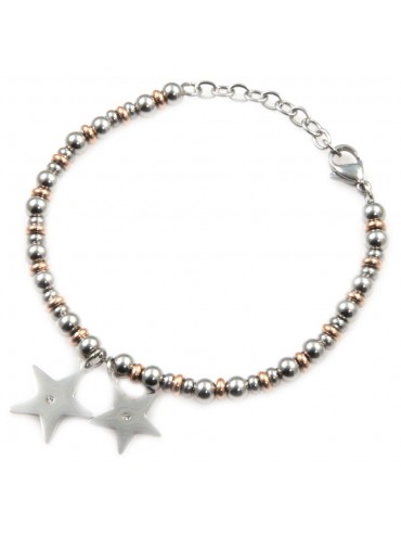 Bracciale stella stelline donna in acciaio inossidabile - bcc0017