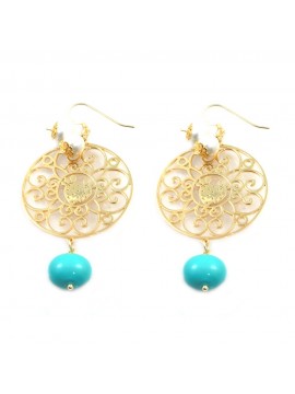 Orecchini donna trinacria sicilia fichi d'india gioielli siciliani occ0104