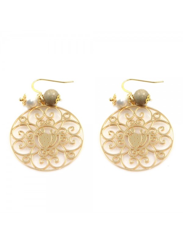 orecchini donna trinacria sicilia fichi d'india gioielli siciliani occ0110