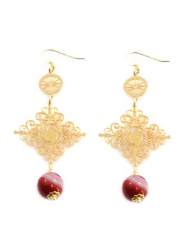 orecchini donna trinacria sicilia fichi d'india gioielli siciliani occ0112