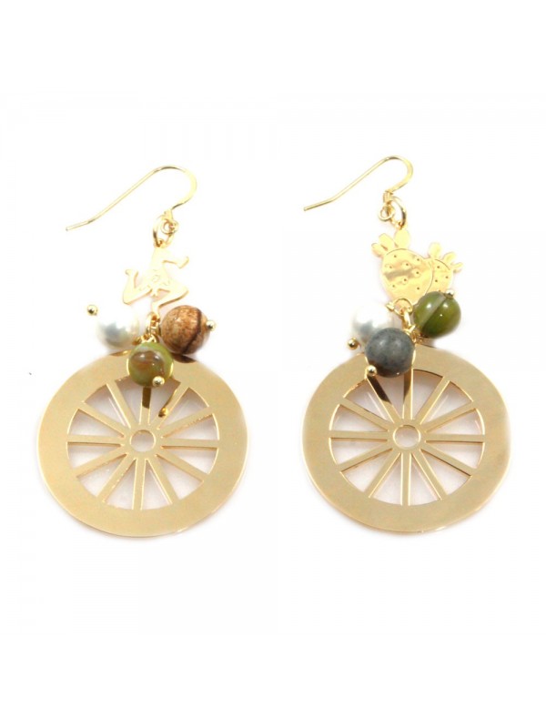 orecchini donna trinacria sicilia fichi d'india gioielli siciliani occ0113