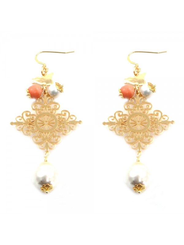 orecchini donna trinacria sicilia fichi d'india gioielli siciliani occ0119