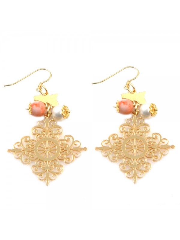 orecchini donna trinacria sicilia fichi d'india gioielli siciliani occ0121