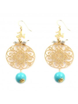 orecchini donna trinacria sicilia fichi d'india gioielli siciliani occ0123