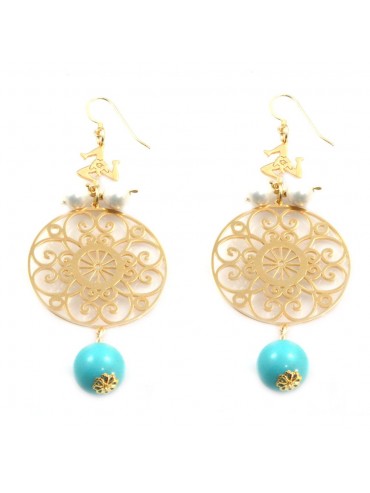 orecchini donna trinacria sicilia fichi d'india gioielli siciliani occ0123