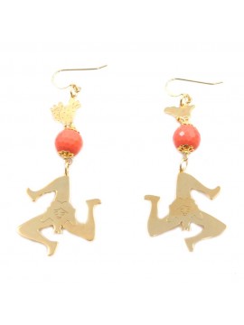 orecchini donna trinacria sicilia fichi d'india gioielli siciliani occ0132