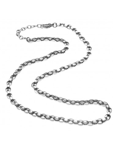 Collana uomo in acciaio maglia marina o marinara cll0618