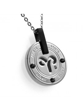Collana con segno zodiacale ariete