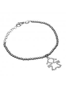 bracciale con bebe donna bambina femminuccia in argento e zirconi - bcc1630