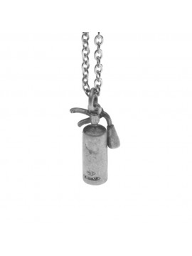 Collana con estintore ciondolo in argento invecchiato cln0059