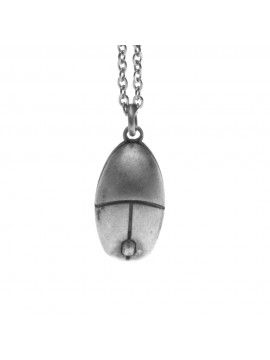 Collana con mouse ciondolo in argento invecchiato cln0185