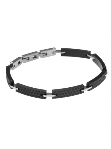 Bracciale uomo in acciaio e titanio leggerissimo - bcc0158