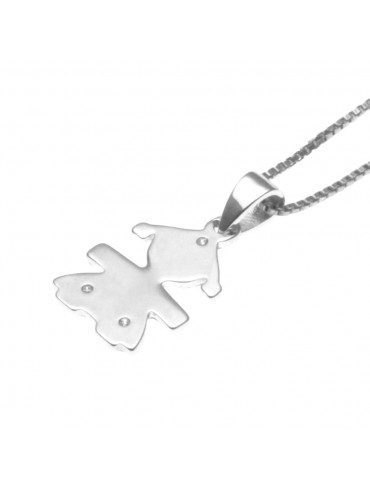 Collana donna con bebe in argento 925 - cln0320