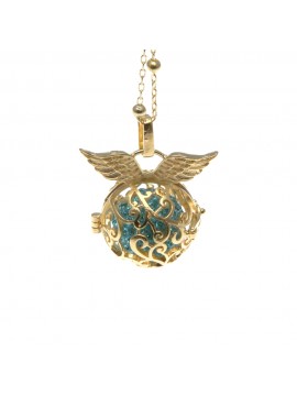 chiama angeli collana ciondolo bola messicana in bronzo xlofono catena fino a 90 cm diametro mm 25