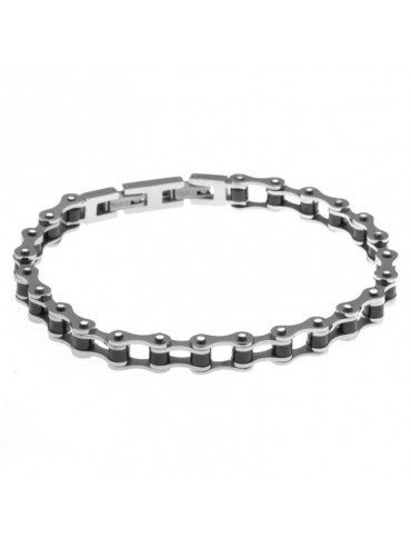 bracciale uomo a catena di bicicletta o moto in acciaio 316l particolarissimo