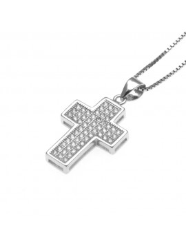 Collana croce ciondolo donna in argento 925 - cln0333