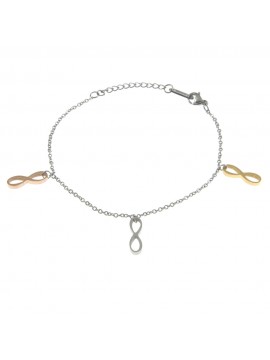 Bracciale infinito donna in acciaio bcc0346
