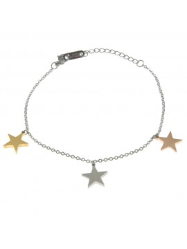Bracciale stelline donna in acciaio bcc0589