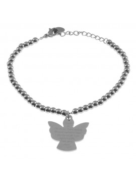 bracciale angelo custode donna in acciaio bcc1598