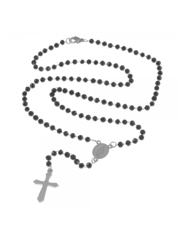 Collana rosario uomo donna acciaio cll0720