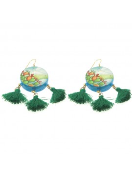 Orecchini siciliani tamburello donna occ0022