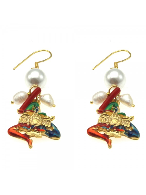 Orecchini siciliani trinacria donna occ0033