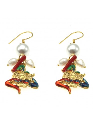 Orecchini siciliani trinacria donna occ0033