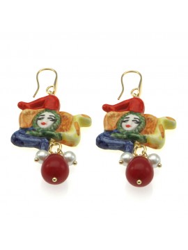 Orecchini siciliani trinacria donna occ0044