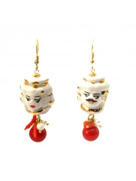 Orecchini siciliani teste di moro donna occ0045