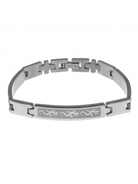 Bracciale con geco uomo acciaio bcc0407