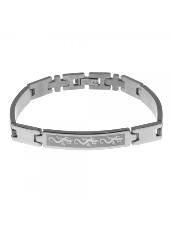 Bracciale con geco uomo acciaio bcc0407