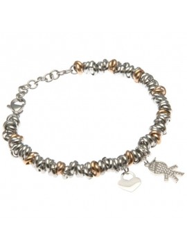 Bracciale bebe donna maschietto in acciaio bcc0073
