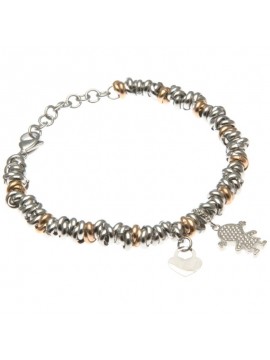 Bracciale bebe donna femminuccia in acciaio bcc0074