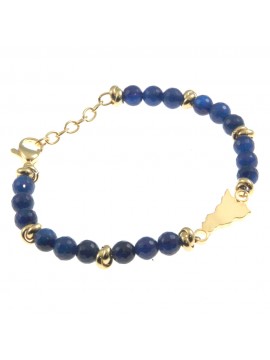 Bracciale sicilia donna acciaio e pietre - bcc0094