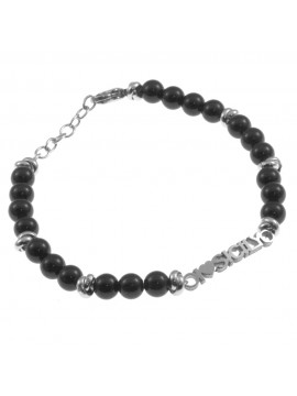 Bracciale i love sicily sicilia acciaio pietre - bcc0124