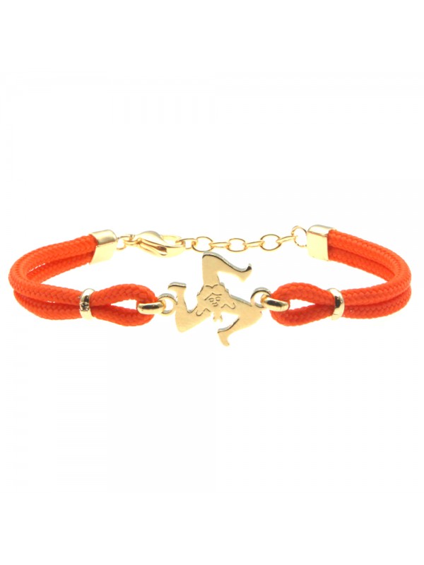 Bracciale con trinacria donna gioielli siciliani bcc2692