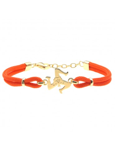 Bracciale con trinacria donna gioielli siciliani bcc2692