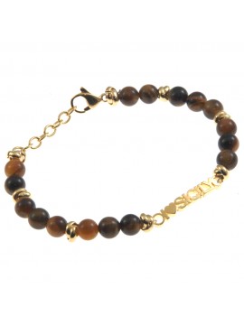Bracciale i love sicily sicilia acciaio e pietre- bcc0253